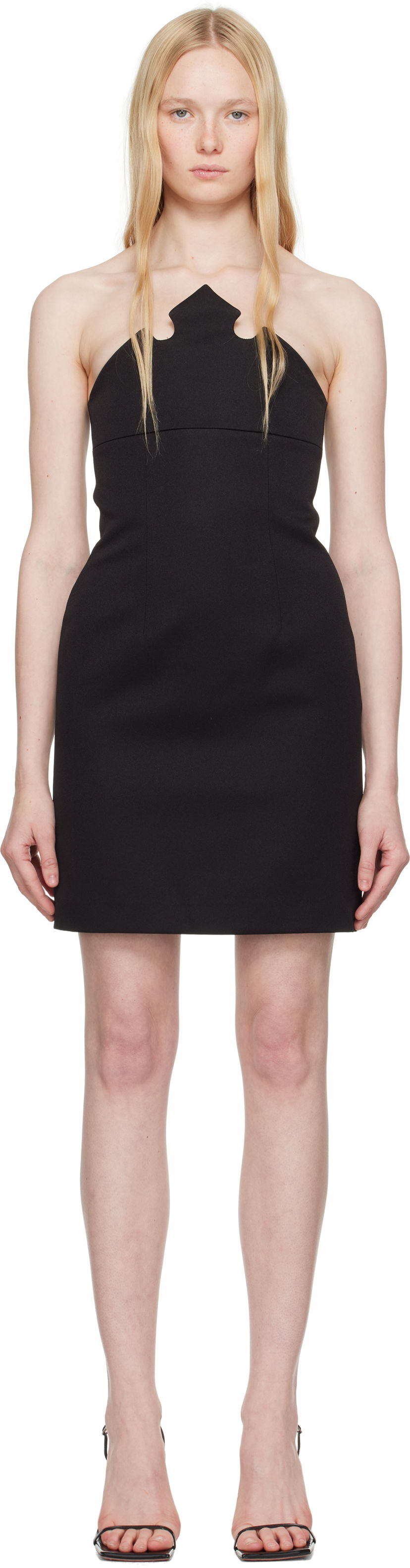 Obleke Coperni Coperni Crown Minidress Črna | DR184F3004