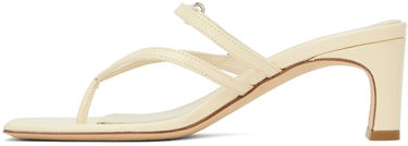 Oblačila Aeyde Aeyde Giselle Heeled Thong Sandals Bež | A11-HS-GLIS55TB27-SS24-100-028, 2