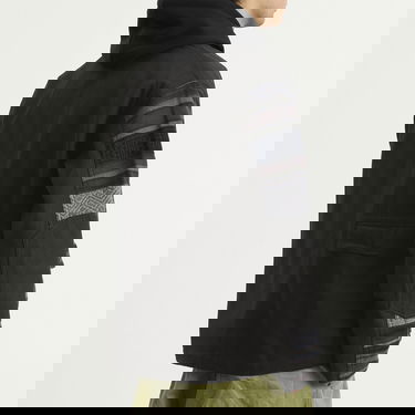 Jakna Maharishi Upcycled Patchwork Shawl Collar Chore Jacket Večbarvna | 7142-BLK, 3