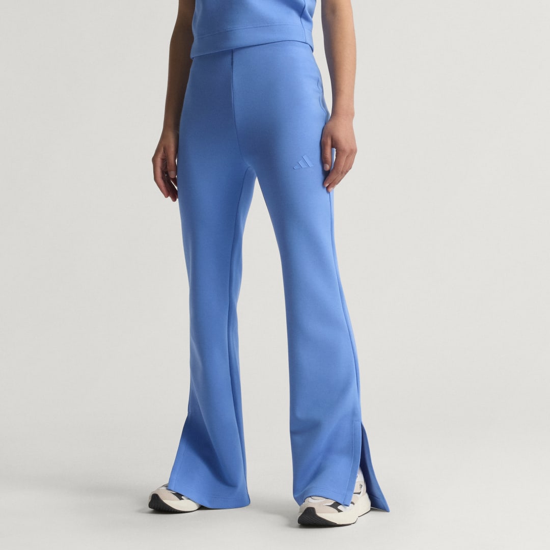 Hlače adidas Performance ALL SZN Soft Lux Flared Pants Modra | JV9881, 0
