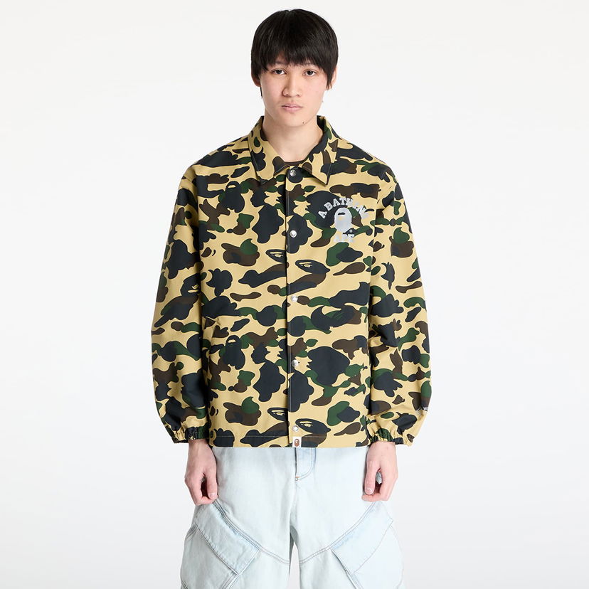 Vetrovka BAPE A BATHING APE Gore-Tex Wind Stopper 1St Camo Relaxed Coach Jacket Rumena | 001LJK701005M YEL