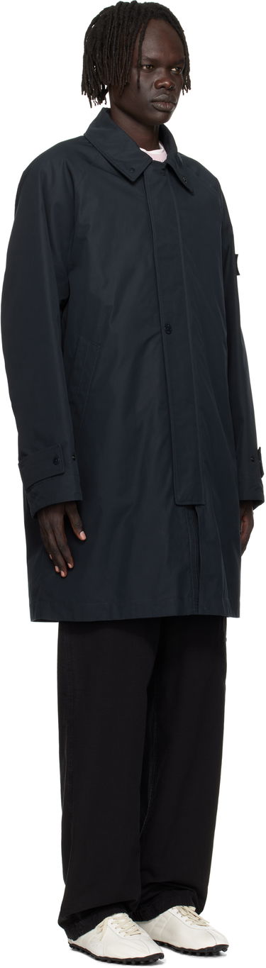 Plašči Stone Island Weatherproof Cotton Canvas Long Coat Mornarica | K2S15 7100018 S00F1, 1