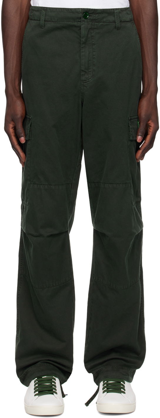 Cargo hlače Dolce & Gabbana Dolce&Gabbana Garment-Dyed Cargo Pants Zelena | GP03LTG8KZ7