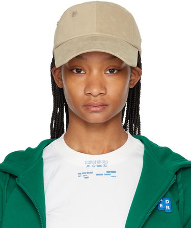 Kapa ADER ERROR Distressed Cotton Twill Cap Bež | BN01SSHW0201BG, 0