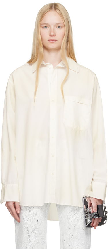 Srajce Maison Margiela MM6 Maison Margiela Cotton Poplin Long Sleeve Shirt Bela | S62DT0035 M35458, 0