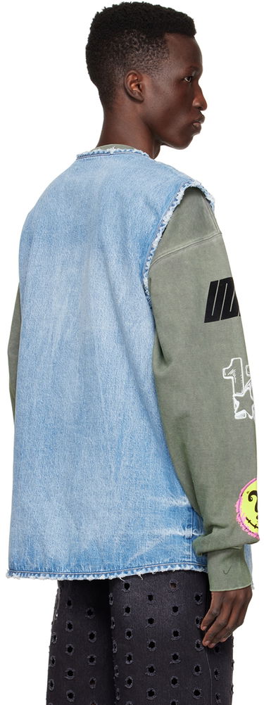 Telovnik We11done We11done Sleeveless Denim Vest Modra | WD-DV1-22-331-M-BL, 2