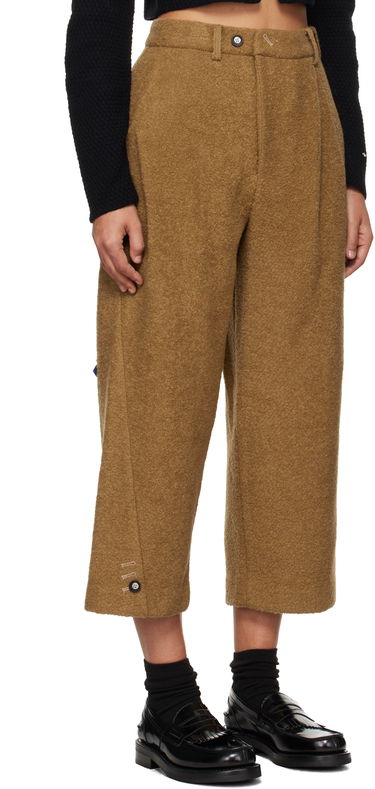 Hlače ADER ERROR Brown Wool Wide Leg Trousers Rjava | BN01FWSA0207CM, 4