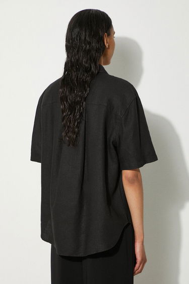 Srajce Samsoe Samsoe Samsoe Samsoe Salarika Relaxed Linen Shirt Črna | F24200081, 2