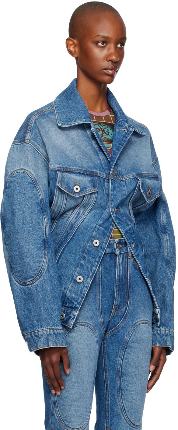Jakna Jean Paul Gaultier Jean Paul Gaultier Lacing Denim Jacket Modra | 24/31-F-VE062LP-D013-57, 1