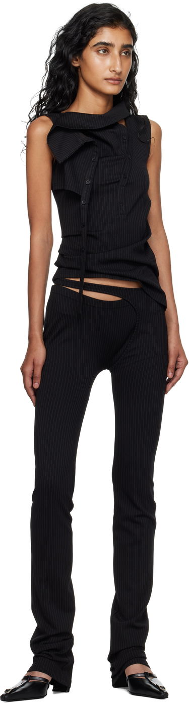 Pajkice Ottolinger Ottolinger Ada Pinstripe Leggings Črna | 102-800603-03, 3