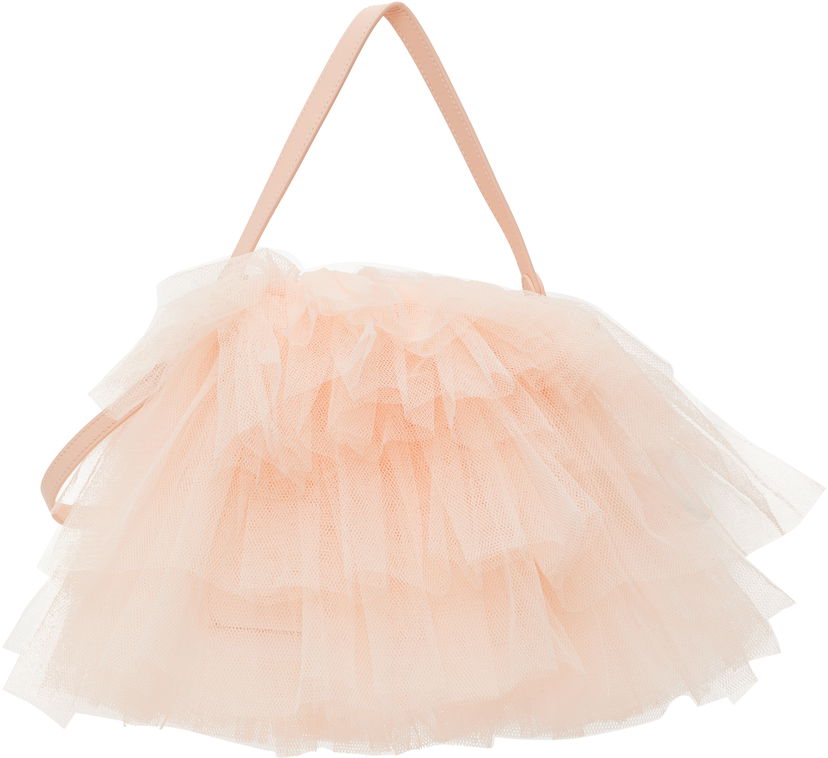 Torbica Simone Rocha Simone Rocha Mini Frilly Tutu Bag Roza | BAG184 0035