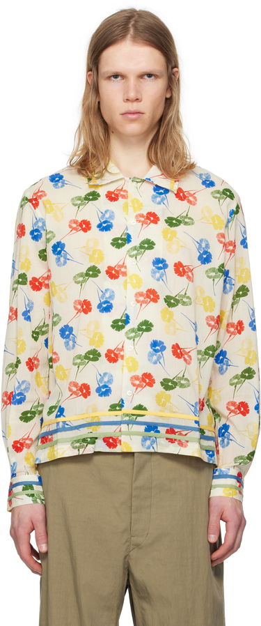 Srajce Bode Bode Flower Stamp Long Sleeve Shirt Večbarvna | MRS25SH011, 0