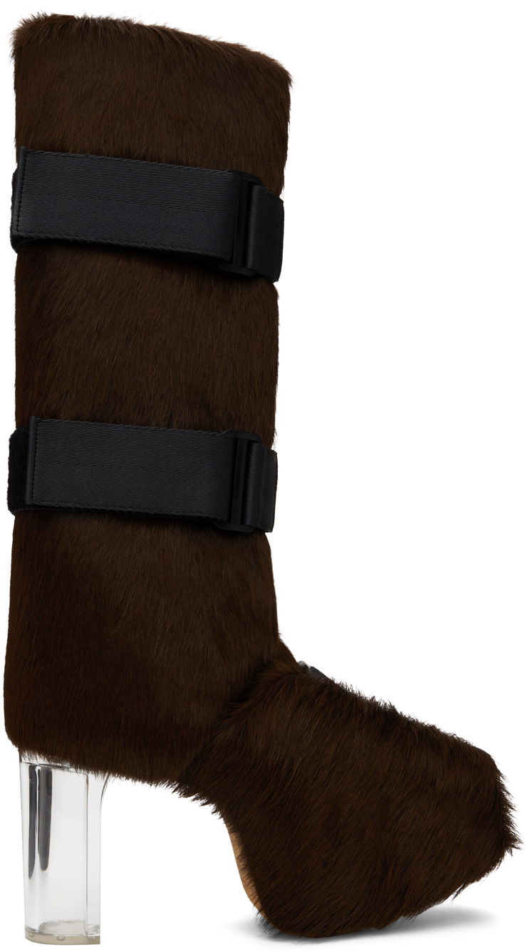 Plašči Rick Owens Rick Owens Splint Platform Boots Rjava | RR02C7826 LHLGR0