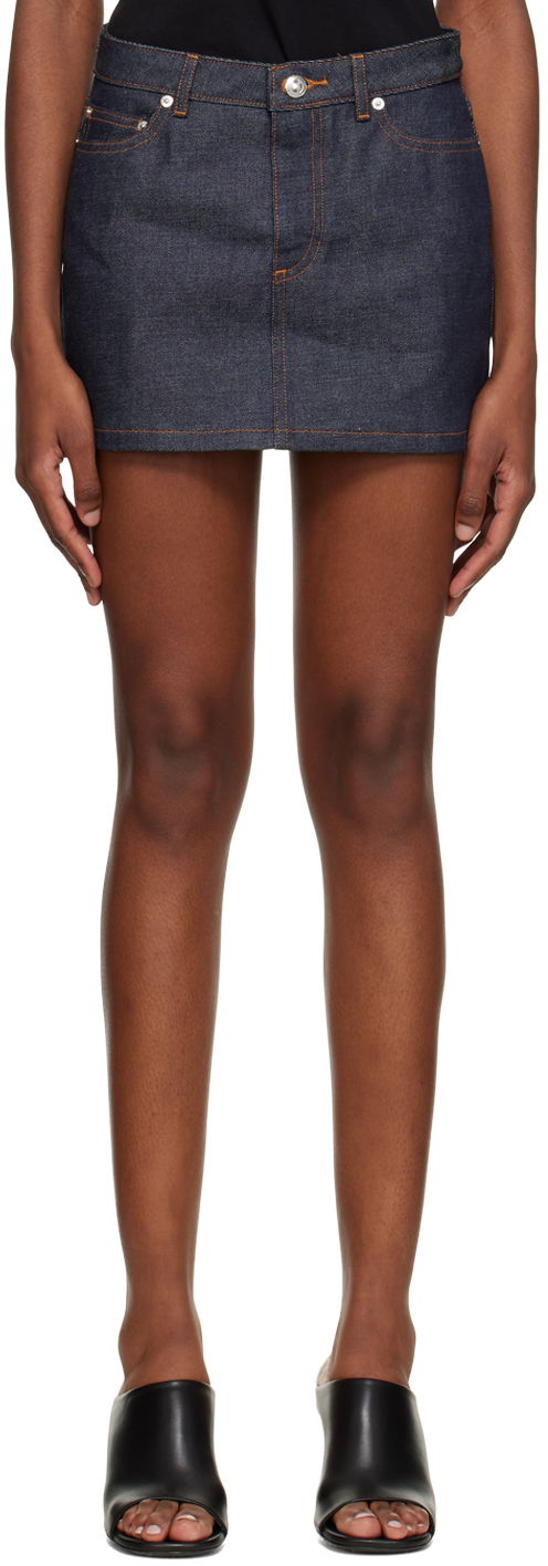 Krila A.P.C. Denim Mini Skirt Modra | CODBS-F06093