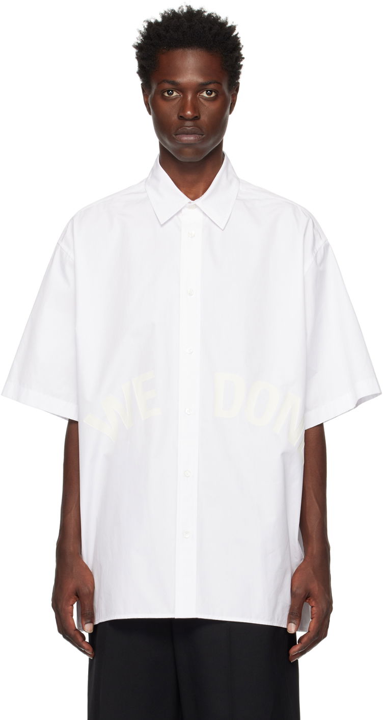 Srajce We11done We11done Printed Shirt Bela | WD-SH3-22-214-U-WH, 0