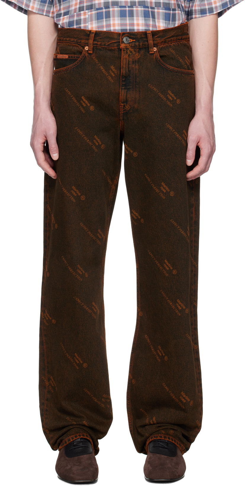 Kavbojke Martine Rose Martine Rose Relaxed Fit Jeans Rjava | 229WD06204