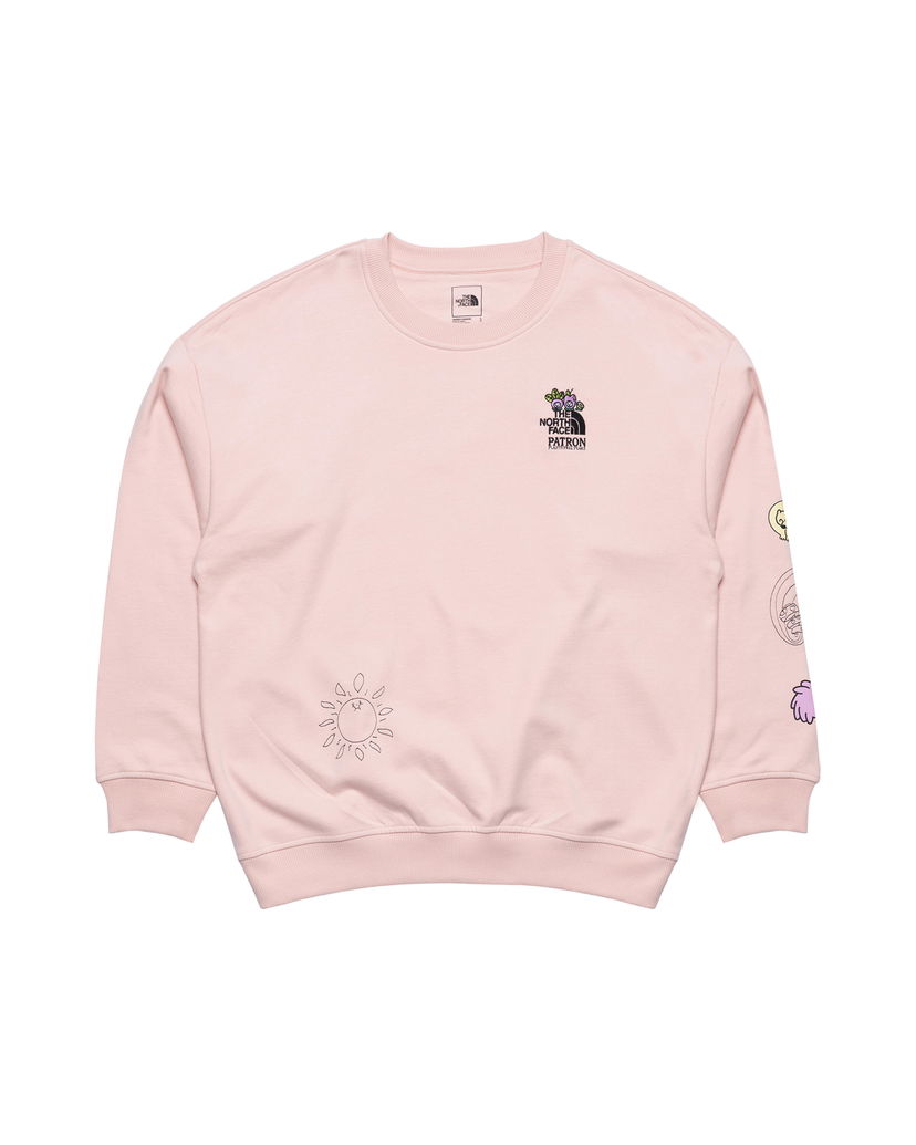 Pulover The North Face North Face x Patron Oversized Crew Sweatshirt Roza | NF0A8C2ULK61