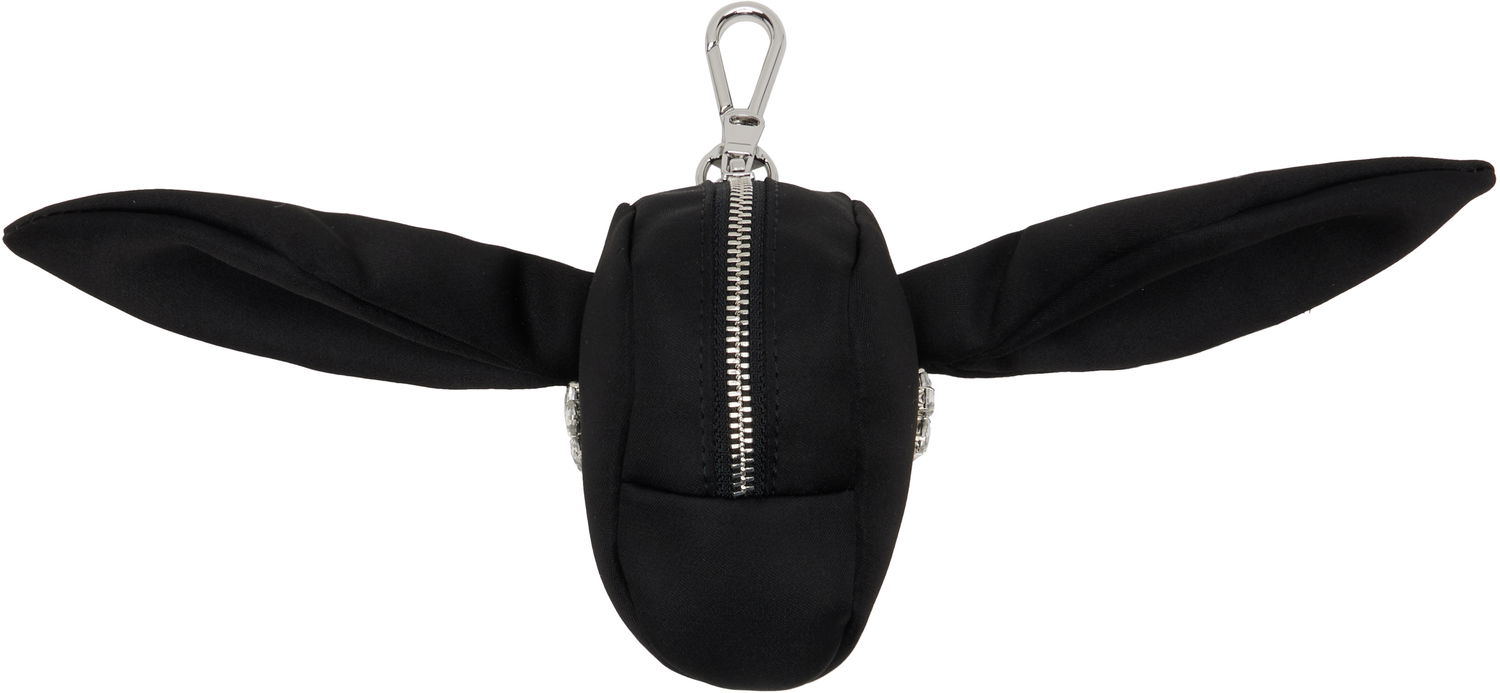 Obeski za ključe Simone Rocha Simone Rocha Satin Hare Coin Purse Bag Charm Črna | COINPURSE1 0812, 1
