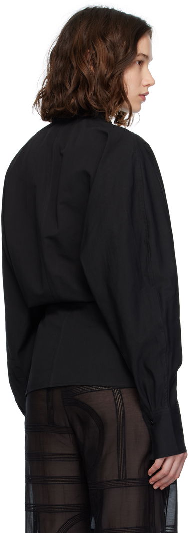 Srajce TOTEME TOTEME Wrap Blouse Črna | 253-WRT0543-FB0425, 2