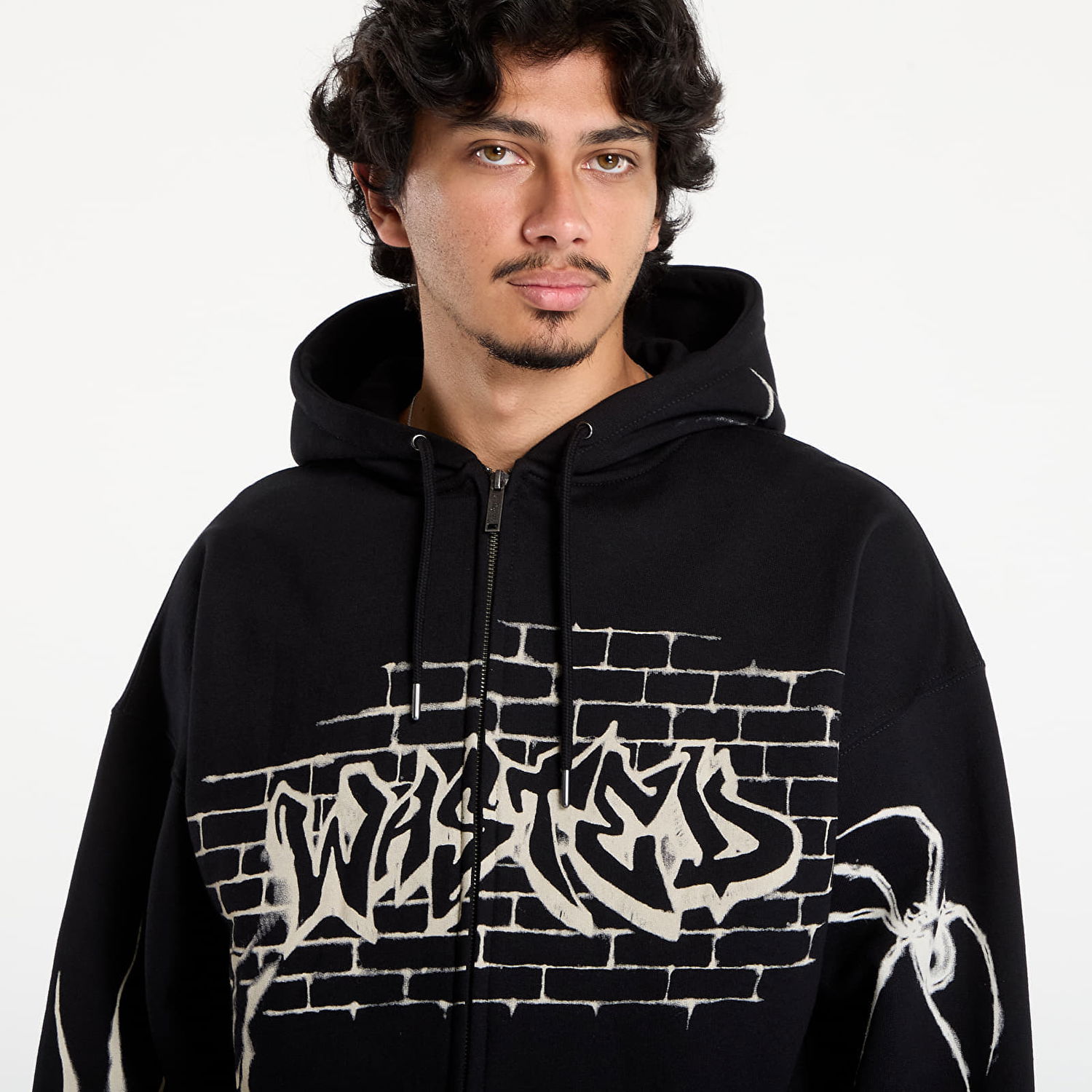Pulover Wasted Paris Wasted Paris Atm Boxy Zip Hoodie Črna | WP_000286, 1