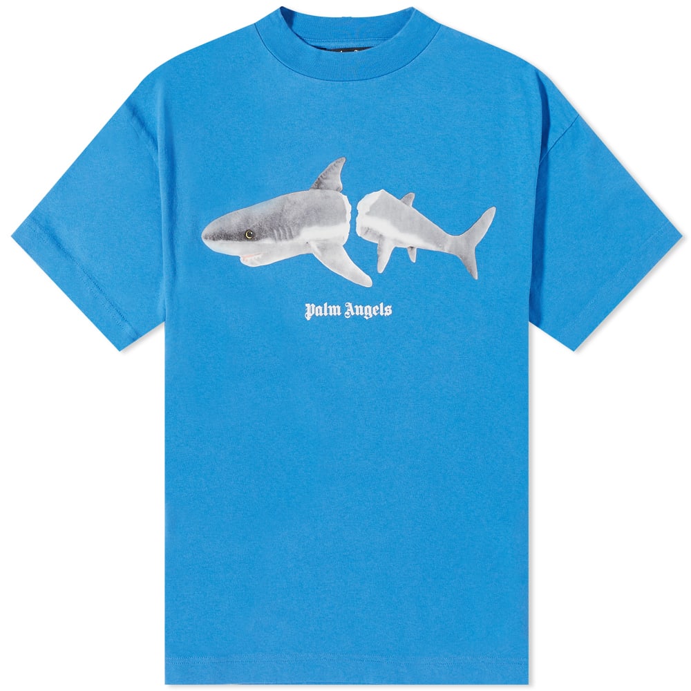 Majica Palm Angels Shark Tee Modra | PMAA001S22JER0114501, 0