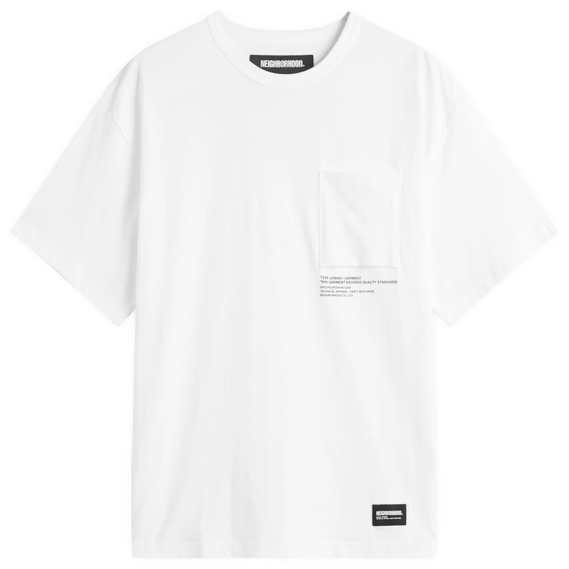 Majica Neighborhood Sheltech Pocket Tee, Size Large Bela | 251BWNH-CSM01-WHT