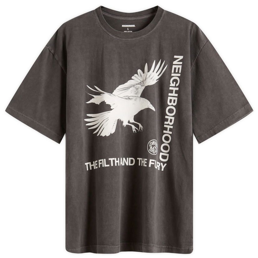 Majica Neighborhood Neighborhood SS-5 Graphic T-Shirt, Size Large Siva | 251PCNH-ST05-BLK