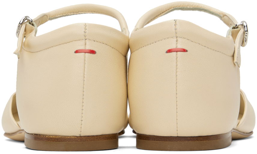 Oblačila Aeyde Aeyde Miri Ankle Strap Flats Bež | A11-FL-RKLS08FL47-SS24-100-007, 1