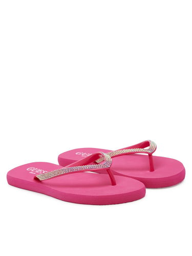 Kopalke GUESS Guess Rhinestone Beach Flip-Flops Roza | E5GZ05BB00F-F45D, 2