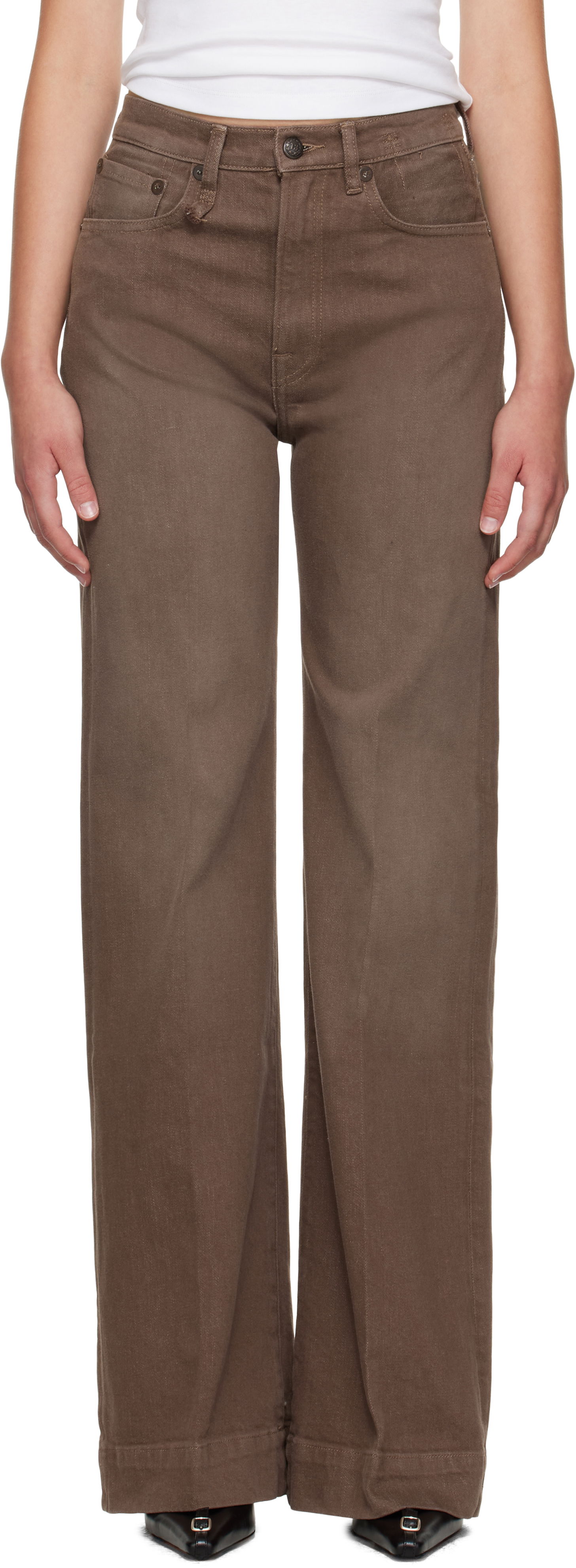 Kavbojke R13 R13 Flared Jeans Rjava | R13WD188-D331A, 0
