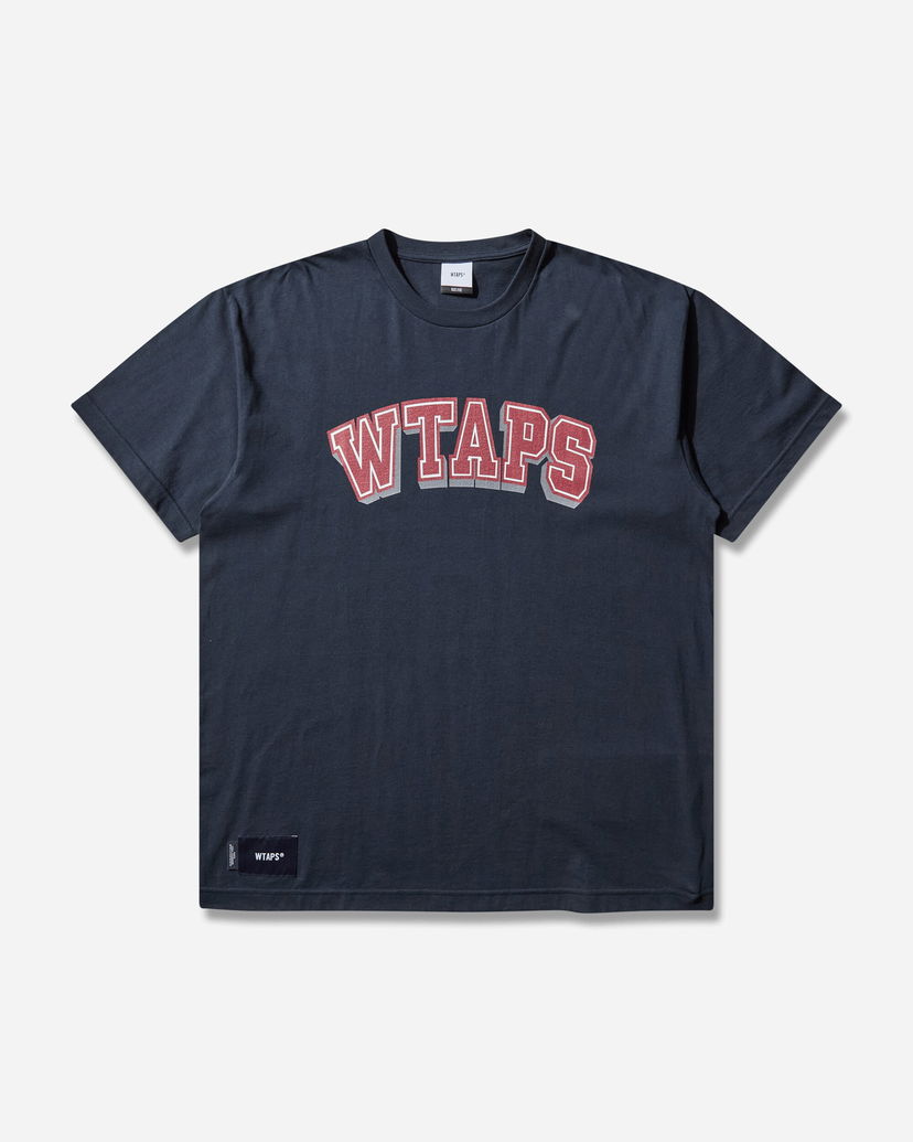 Majica WTAPS HG Collegiate Print T-Shirt Mornarica | 251ATDT-STM07S NAVY