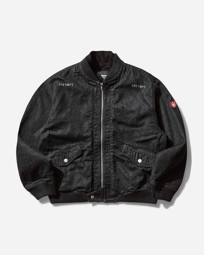 Bomber jakna Cav Empt Double Flap Zip Jacket Črna | CES27JK06 BLACK