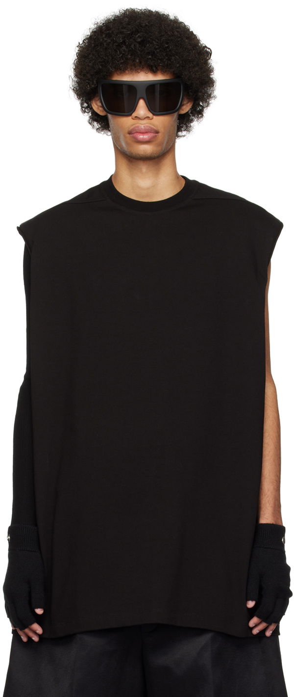 Majica Rick Owens Tarp T-Shirt Črna | RU01D3160 BA
