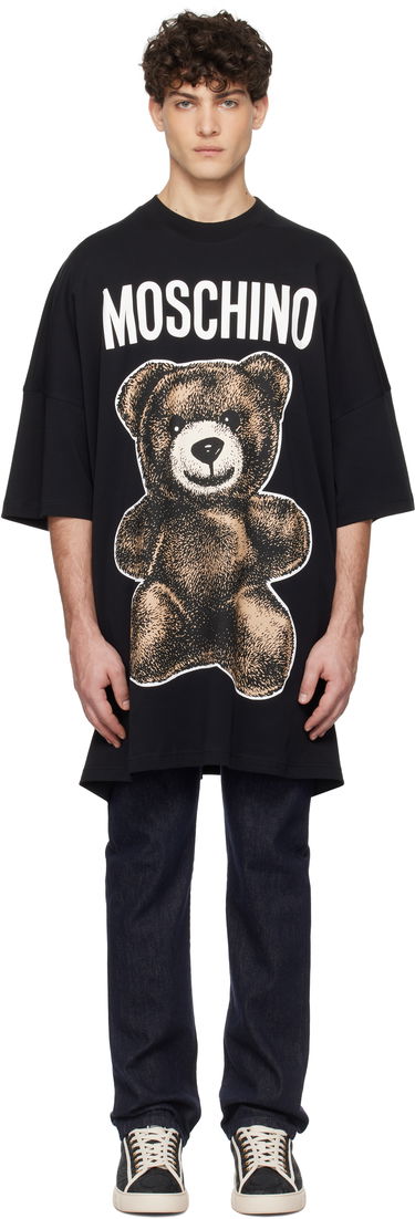 Majica Moschino Moschino Oversized Teddy Bear Graphic Tee Črna | 251ZZV071202441555, 0
