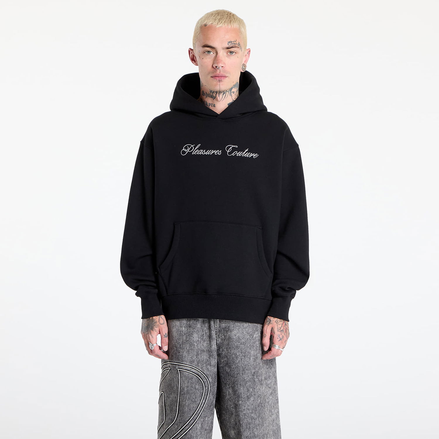 Pulover Pleasures PLEASURES Bliss Hoodie Črna | P25JC007-BLACK, 0