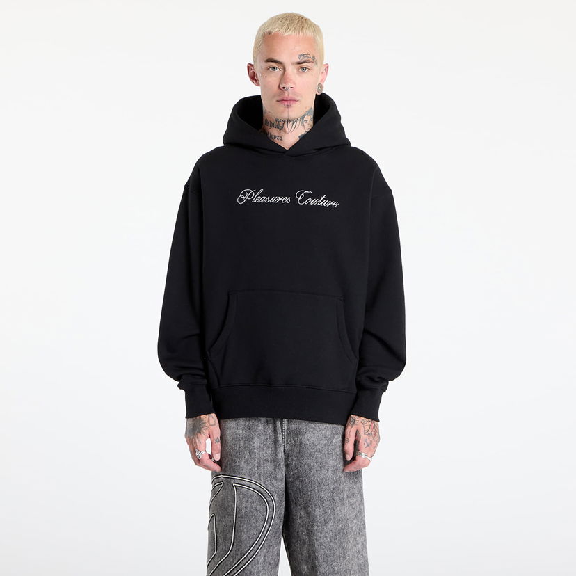 Pulover Pleasures PLEASURES Bliss Hoodie Črna | P25JC007-BLACK