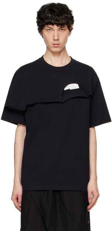 Majica Feng Chen Wang Feng Chen Wang Double Collar T-Shirt Črna | FF12TSH715B, 0