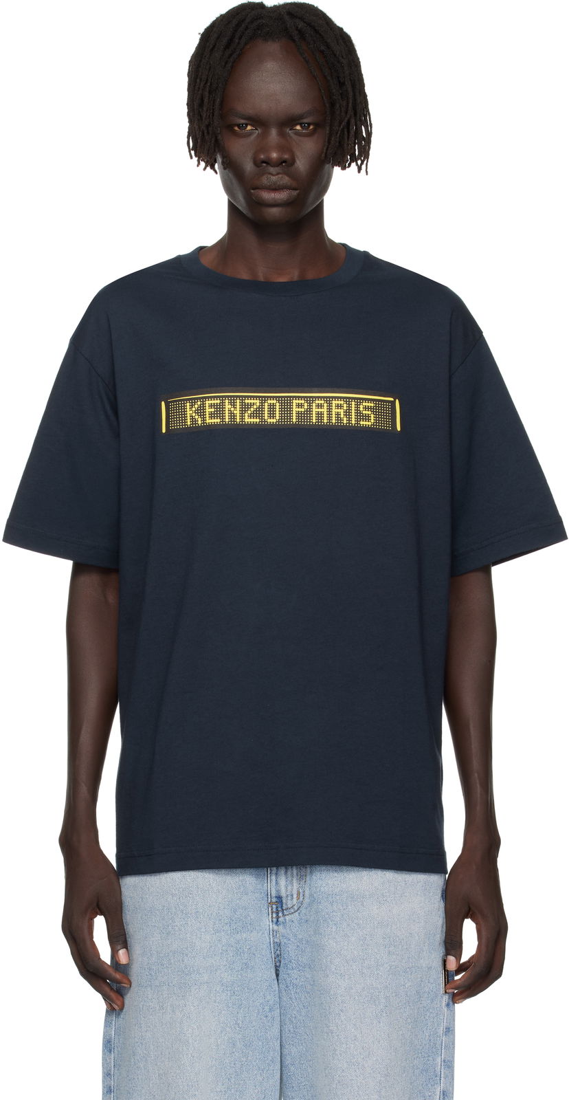Majica KENZO Kenzo 'KENZO City' Oversized T-Shirt Mornarica | FF65TS4534SG