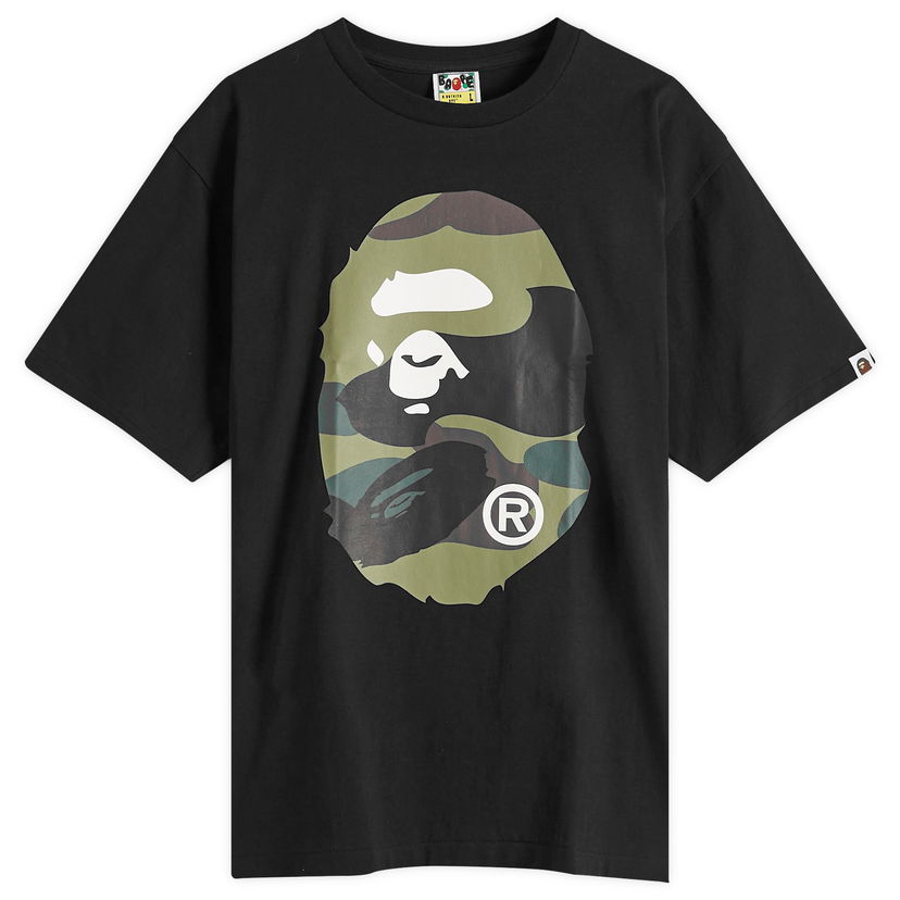 Majica BAPE Giant 1St Camo Big Ape Head T-Shirt, Size Large Črna | 001TEL301015M-BGN
