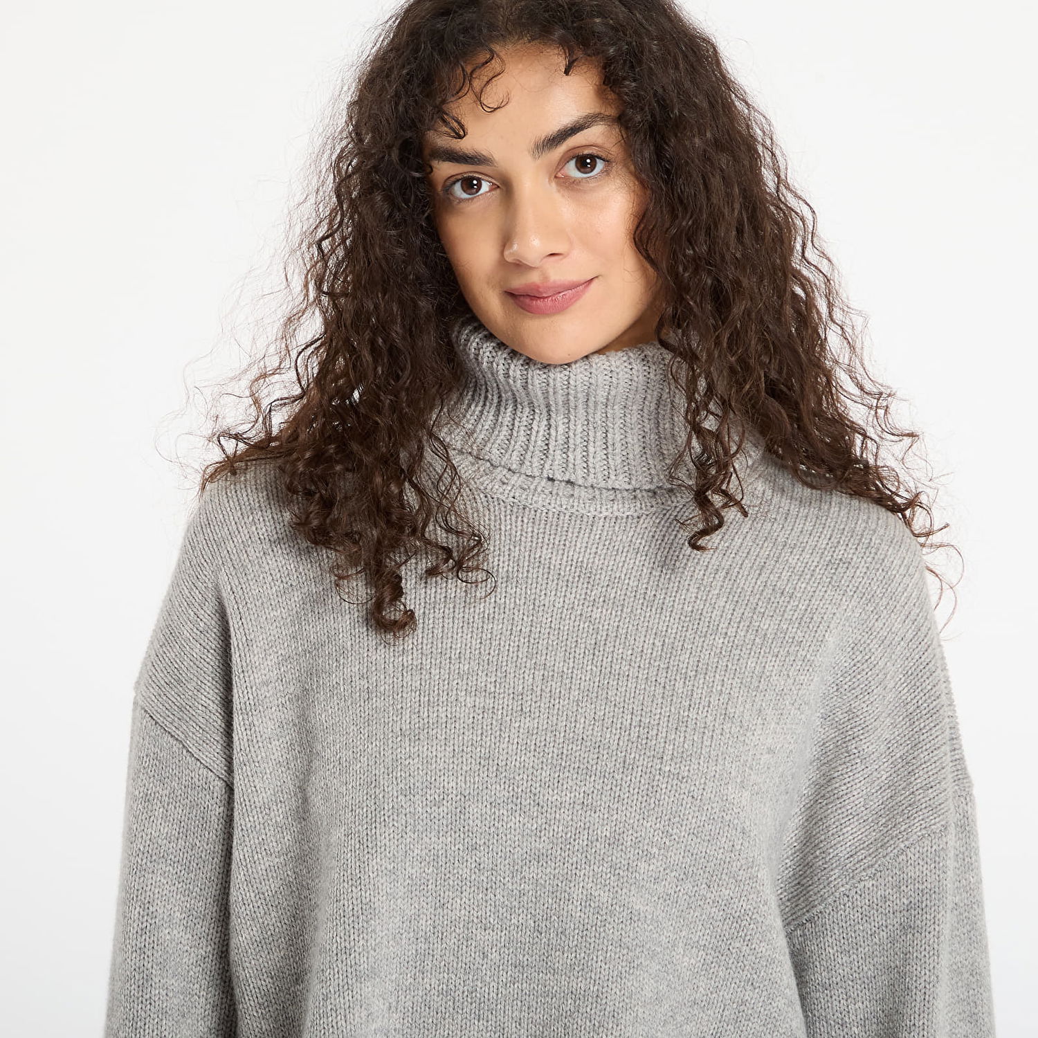Pleteni pulover Samsoe Samsoe Sakeiku Turtleneck Sweater Siva | F24400069_CLR000337, 1