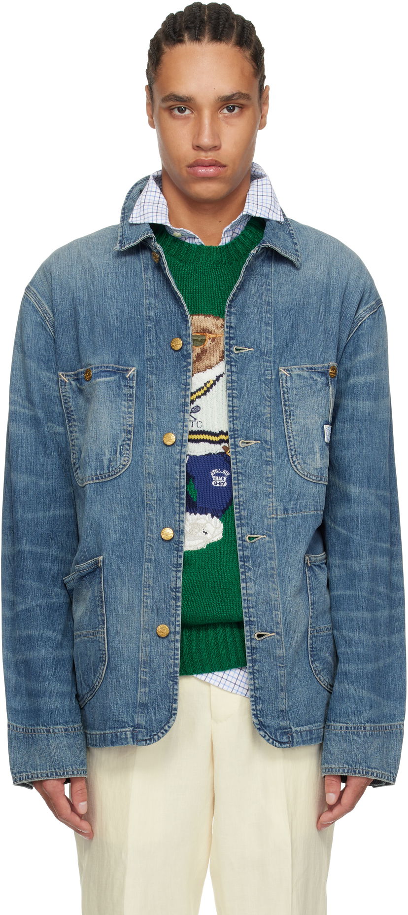 Jakna Polo by Ralph Lauren Ralph Lauren Denim Utility Jacket Modra | 710963269001