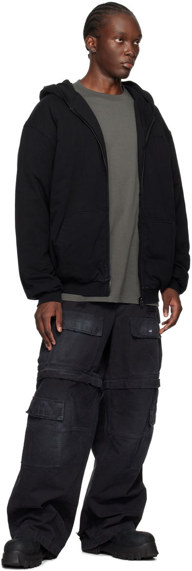 Pulover We11done Padded Full-Zip Hoodie Črna | WD-TJ2-24-870-U-BK, 3
