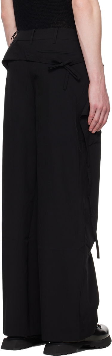 Hlače HELIOT EMIL HELIOT EMIL Lavic Tie Waist Trousers Črna | SS25_M_10_194_BLK01, 2