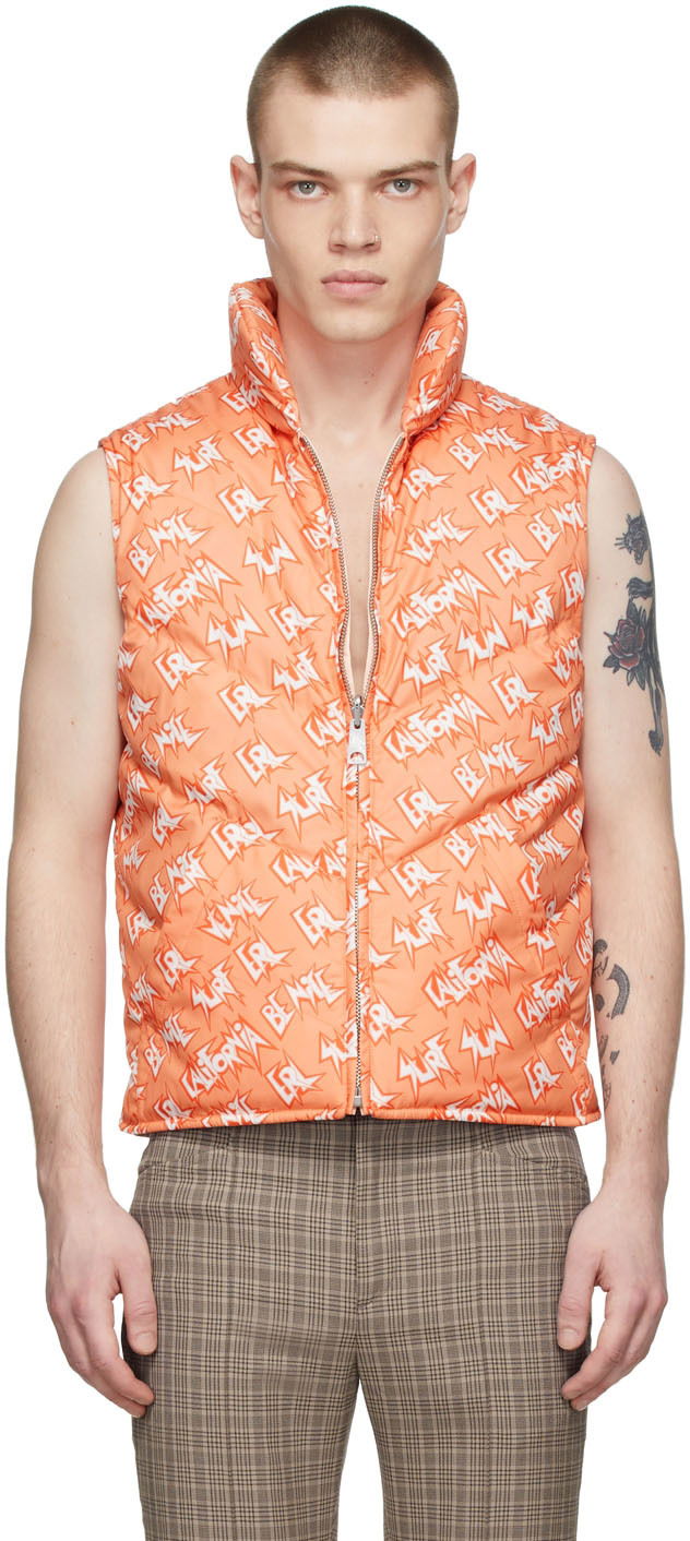 Telovnik ERL Print Polyester Down Vest Oranžna | ERL04C005