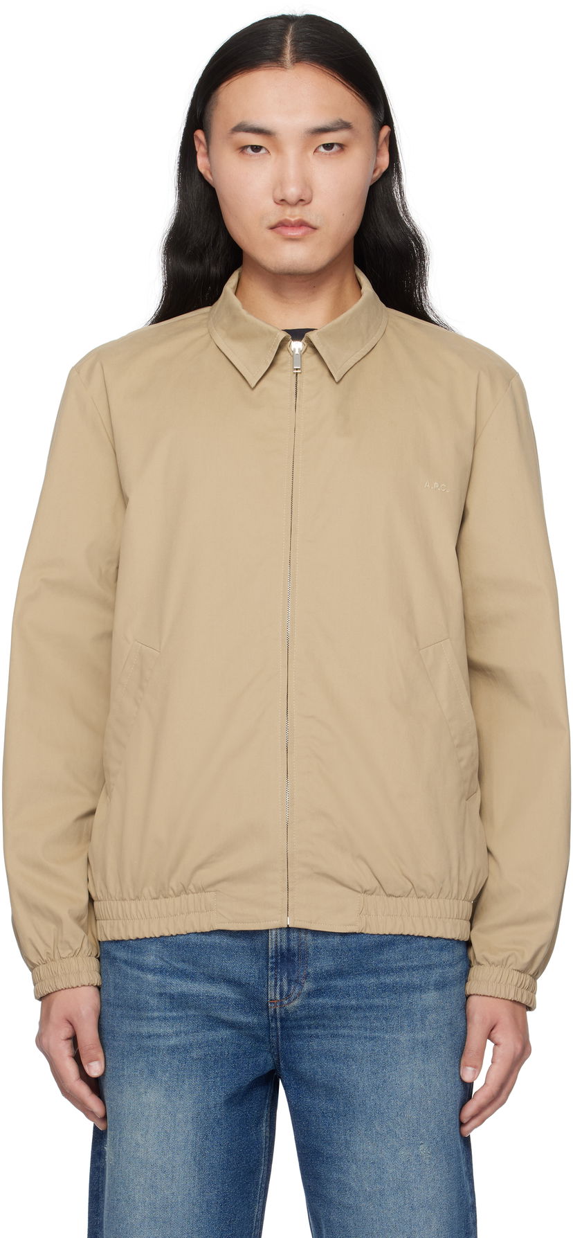 Bomber jakna A.P.C. Bomber Jacket Bež | COGZR-H02922