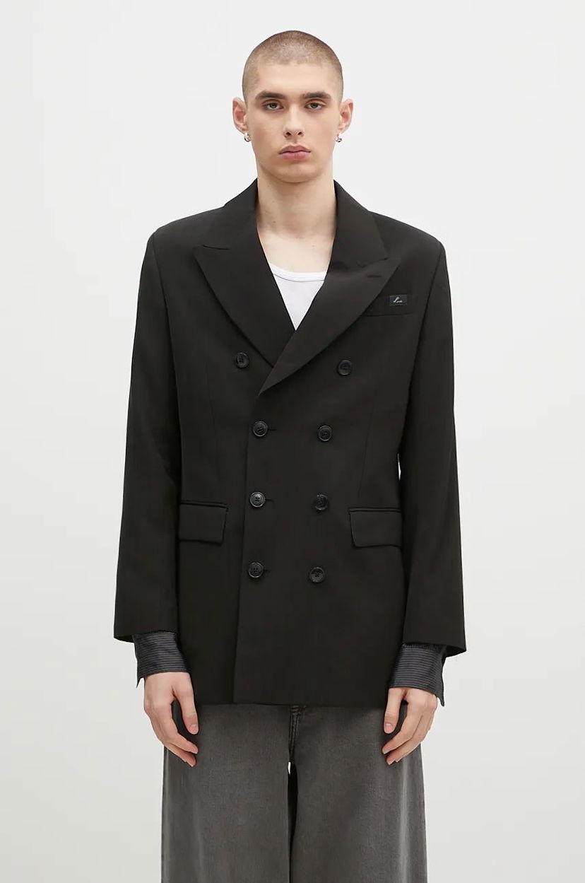 Plašči Martine Rose Double Breasted Short Coat Črna | 328WT05006
