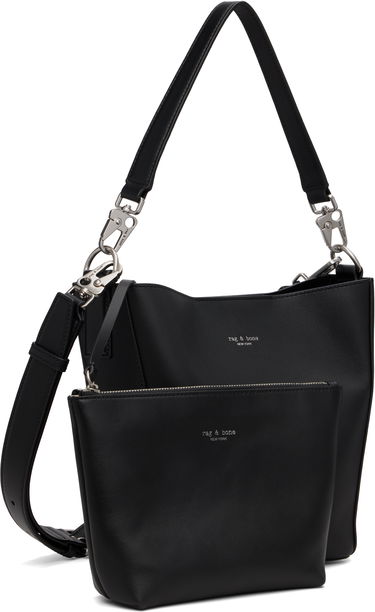 Torbica rag & bone Rag & Bone Parker Leather Bucket Bag Bordo | LE101313, 4