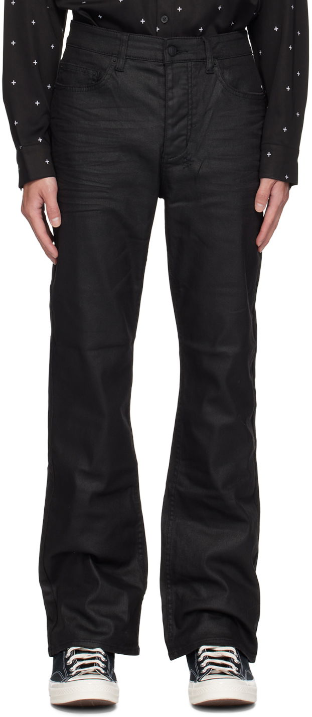 Kavbojke Ksubi Black Bronko Bootcut Jeans Črna | MPF24DJ027