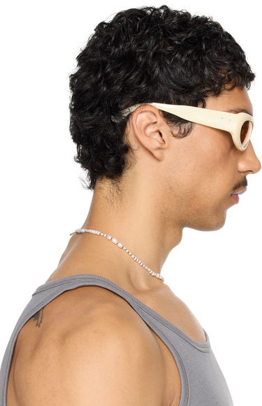 Sončna očala Port Tanger Port Tanger Khilna Sunglasses Bela | SSENSE Exclusive Oval, 4