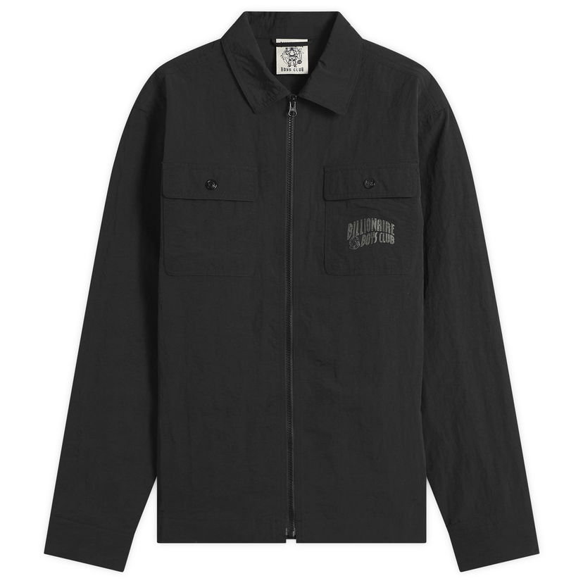Srajce BILLIONAIRE BOYS CLUB Men's Arch Logo Nylon Overshirt, Size Large Črna | B25307-BLK